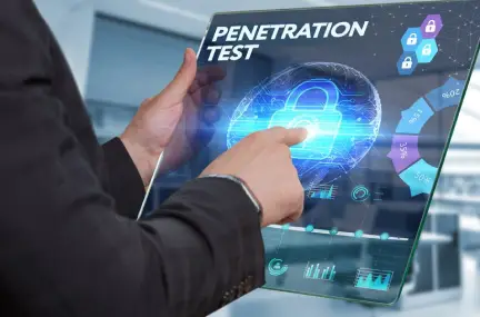 Penetration Testing cybersecurity service illustration