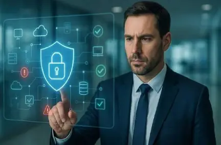 Auditing & Compliance cybersecurity service illustration