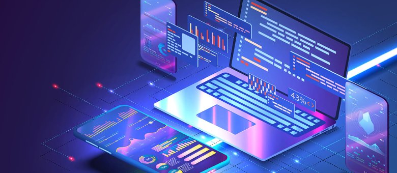 Technology cybersecurity case study illustration
