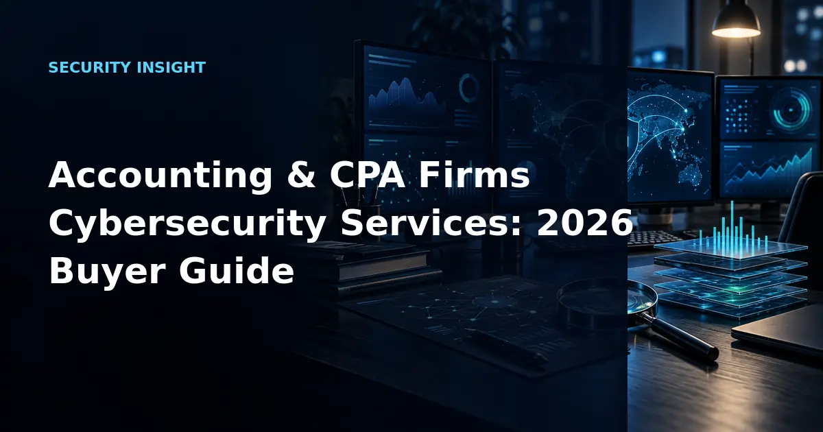 Accounting & CPA Firms Cybersecurity Services: 2026 Buyer Guide