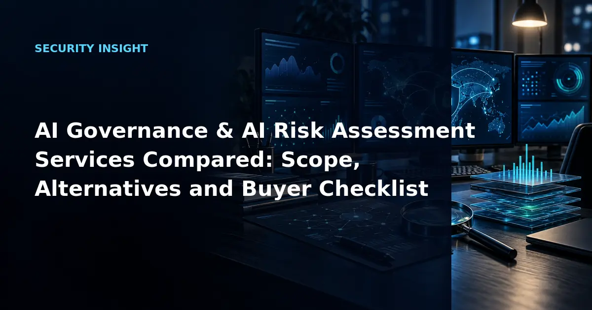 AI Governance & AI Risk Assessment Services Compared: Scope, Alternatives and Buyer
            Checklist