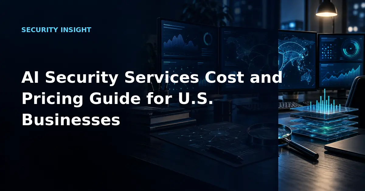 AI Security Services Cost and Pricing Guide for U.S. Businesses