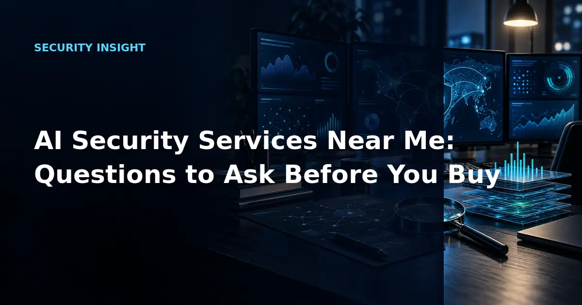 AI Security Services Near Me: Questions to Ask Before You Buy