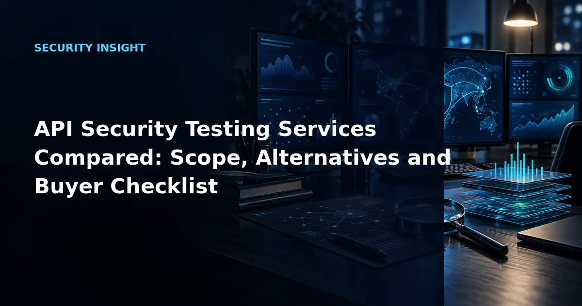 API Security Testing Services Compared: Scope, Alternatives and Buyer Checklist