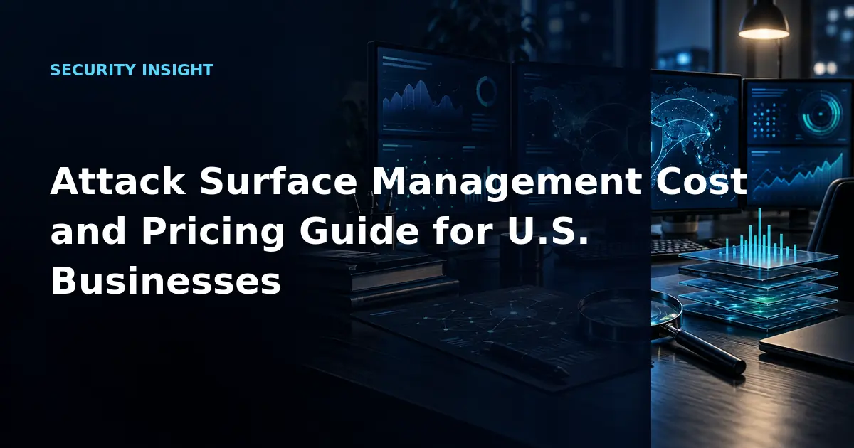 Attack Surface Management Cost and Pricing Guide for U.S. Businesses
