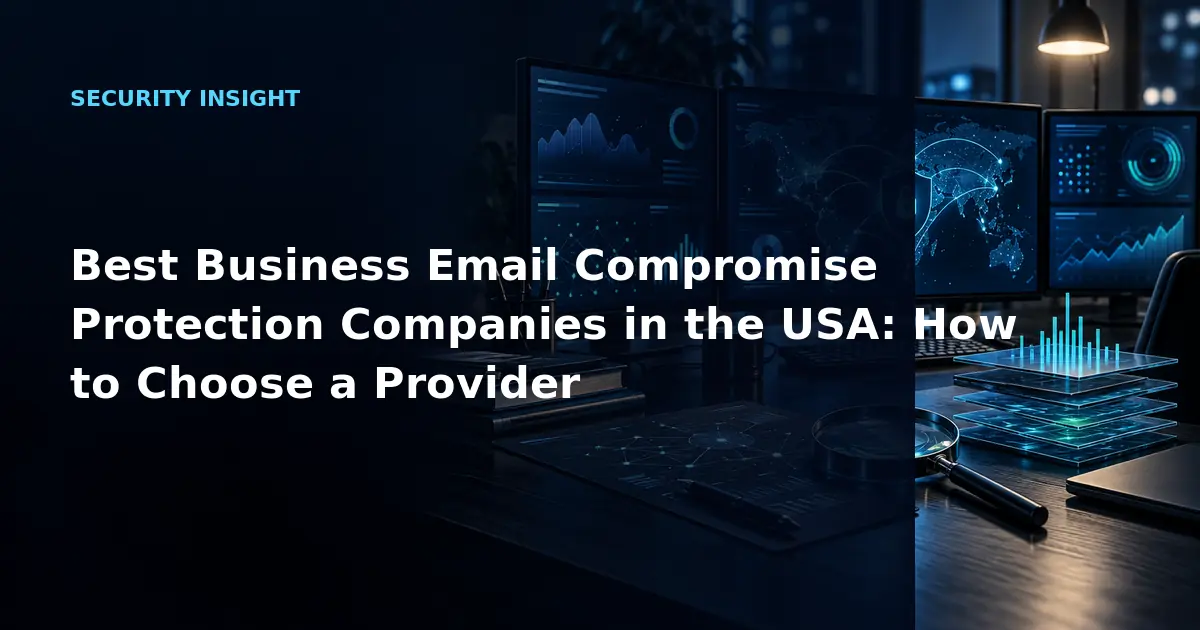Best Business Email Compromise Protection Companies in the USA: How to Choose a Provider