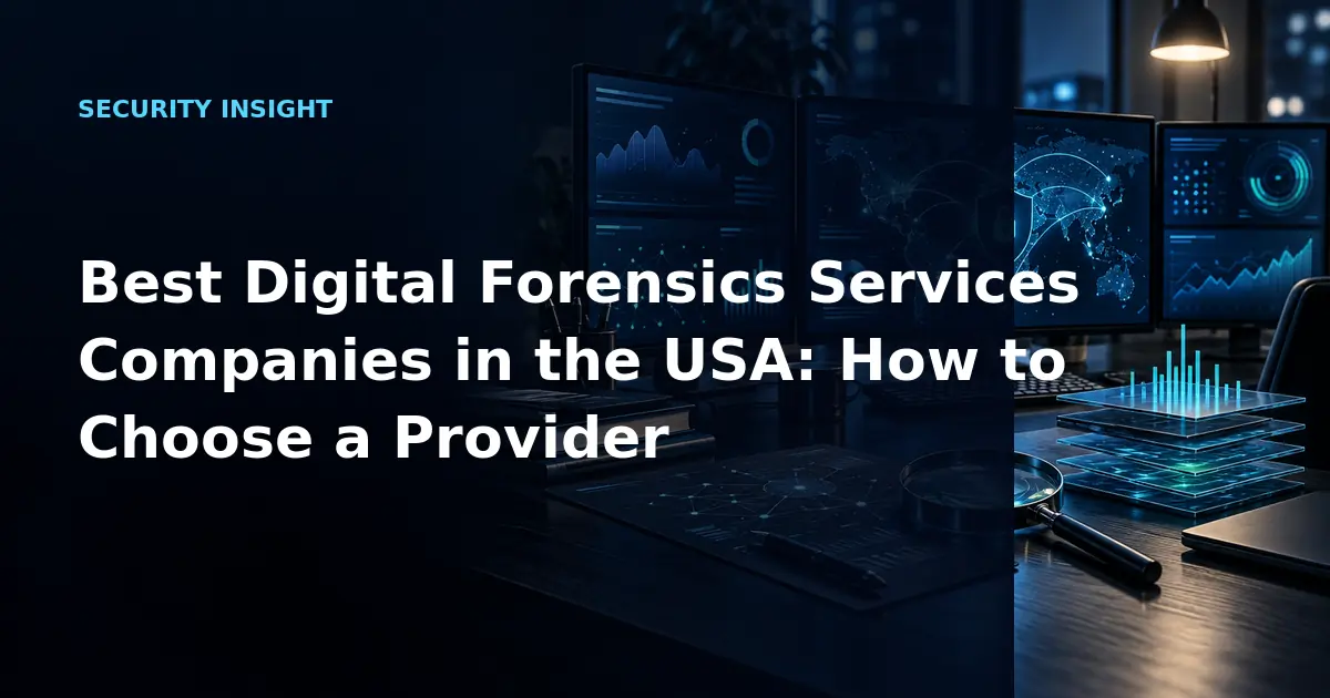 Best Digital Forensics Services Companies in the USA: How to Choose a Provider