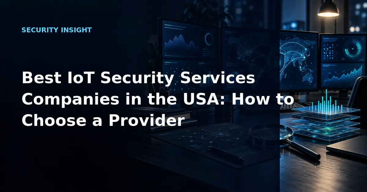 Best IoT Security Services Companies in the USA: How to Choose a Provider
