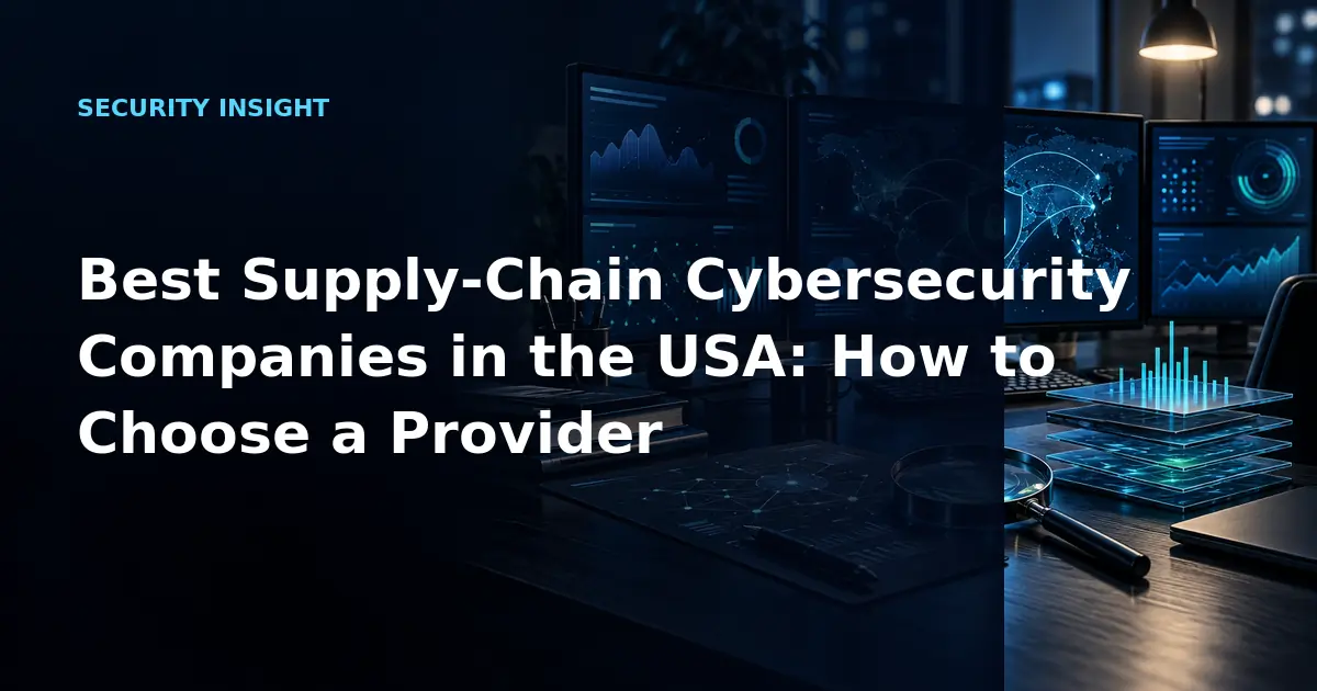 Best Supply-Chain Cybersecurity Companies in the USA: How to Choose a Provider