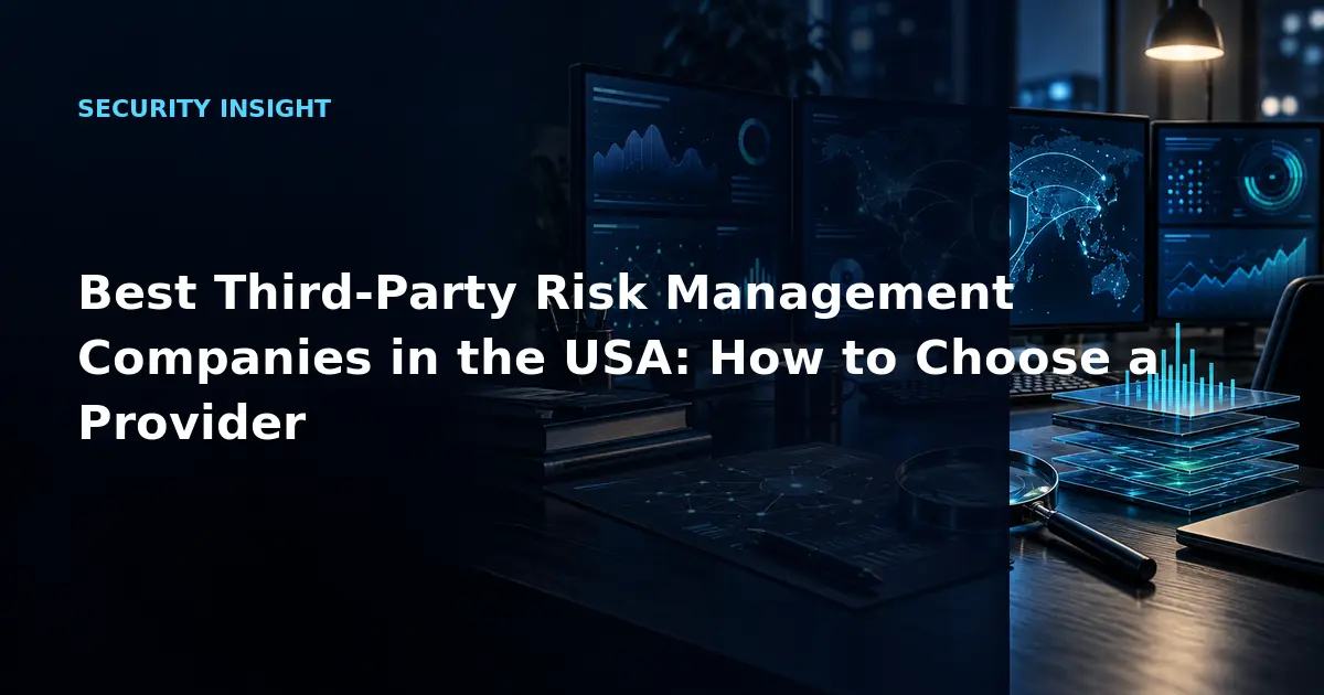 Best Third-Party Risk Management Companies in the USA: How to Choose a Provider