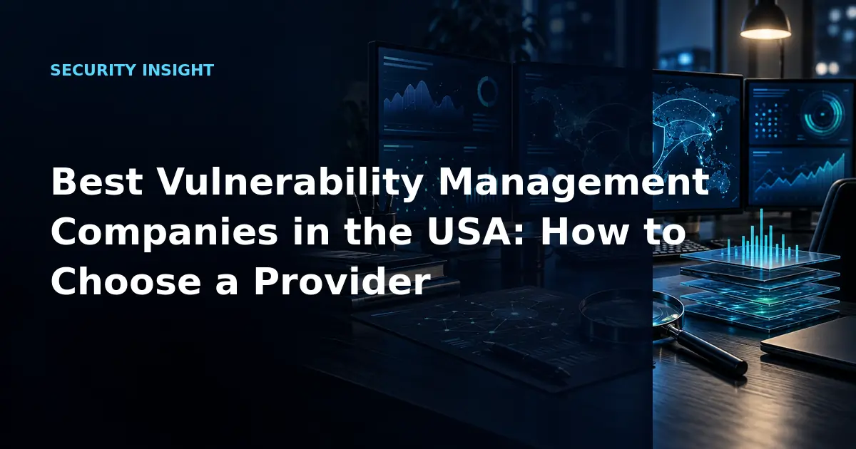 Best Vulnerability Management Companies in the USA: How to Choose a Provider