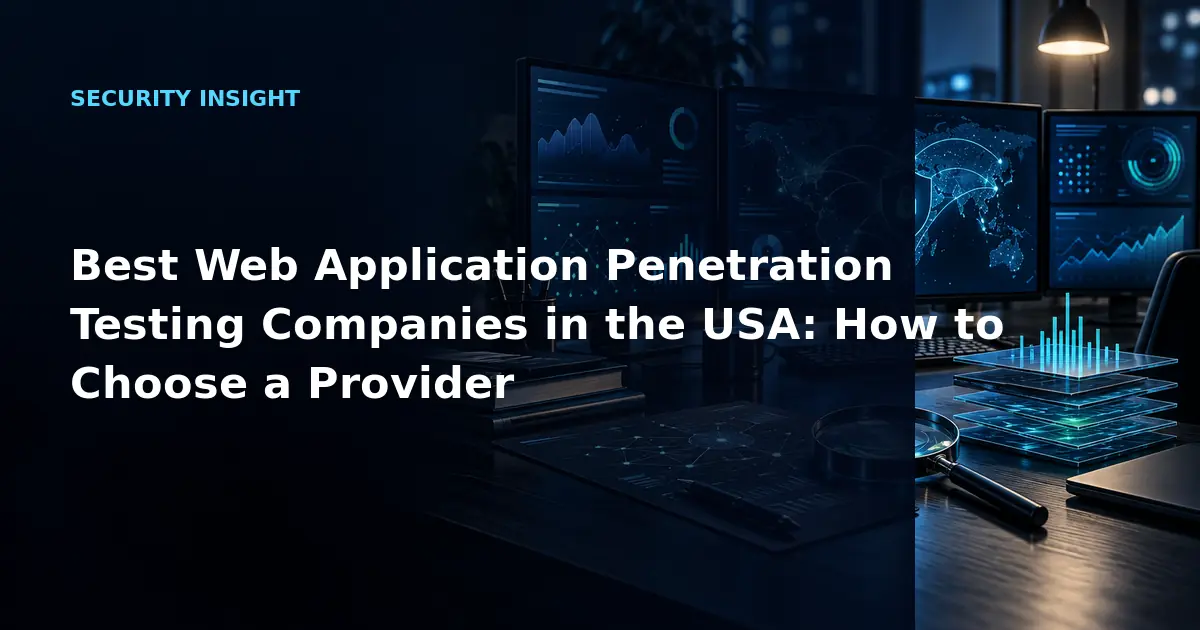 Best Web Application Penetration Testing Companies in the USA: How to Choose a Provider