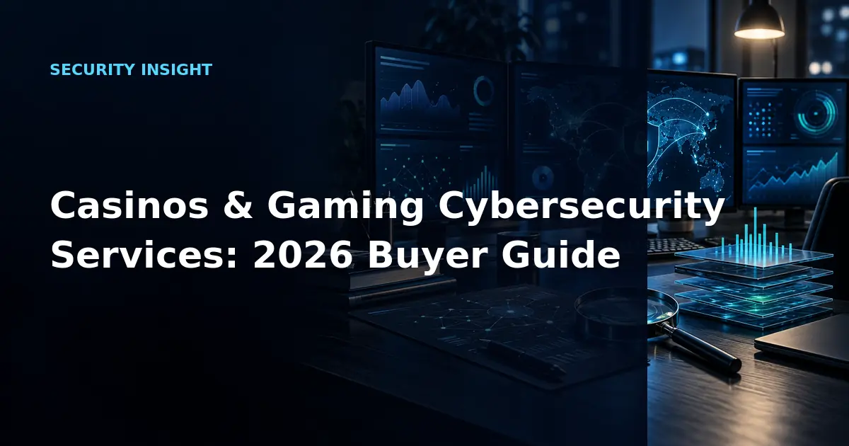 Casinos & Gaming Cybersecurity Services: 2026 Buyer Guide