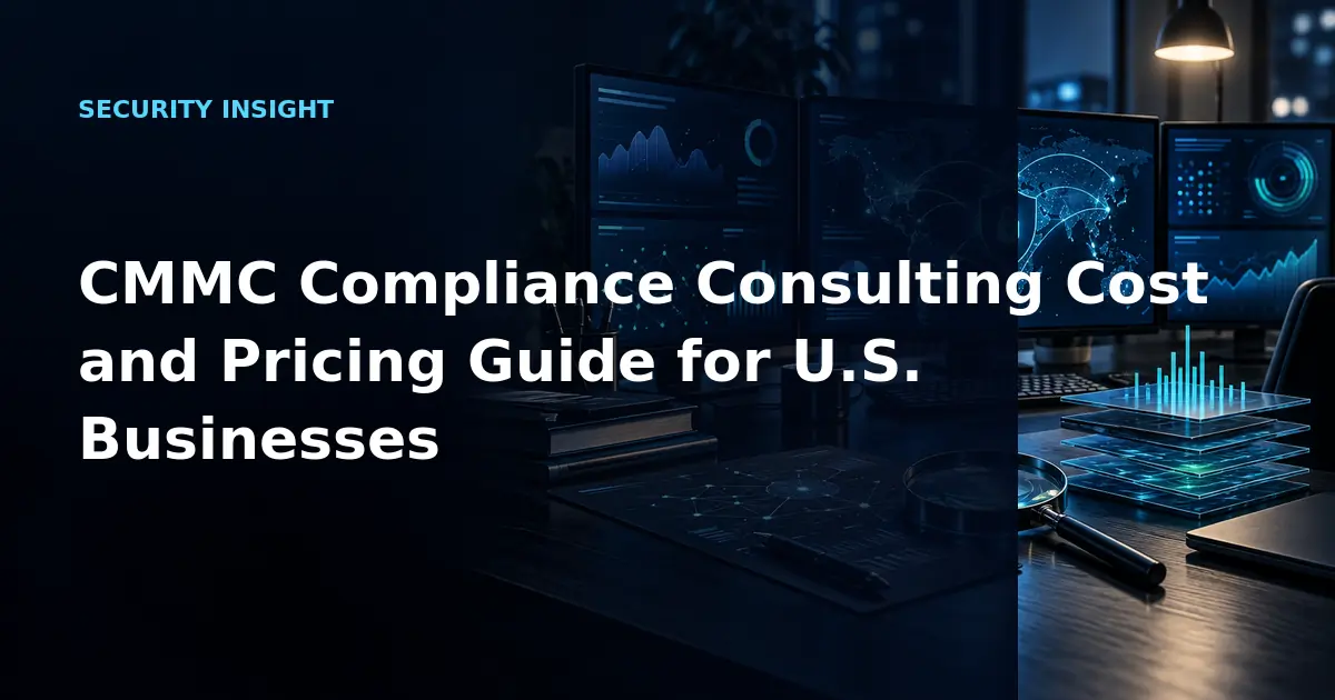 CMMC Compliance Consulting Cost and Pricing Guide for U.S. Businesses