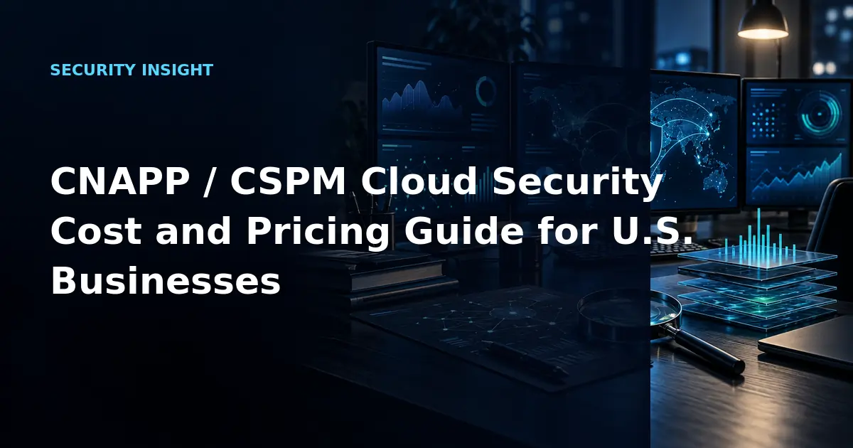 CNAPP / CSPM Cloud Security Cost and Pricing Guide for U.S. Businesses
