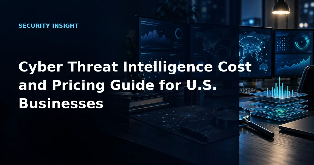 Cyber Threat Intelligence Cost and Pricing Guide for U.S. Businesses