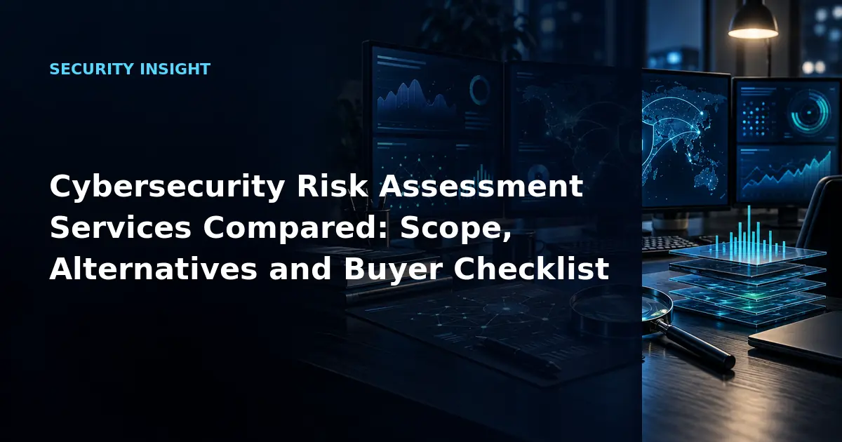 Cybersecurity Risk Assessment Services Compared: Scope, Alternatives and Buyer Checklist