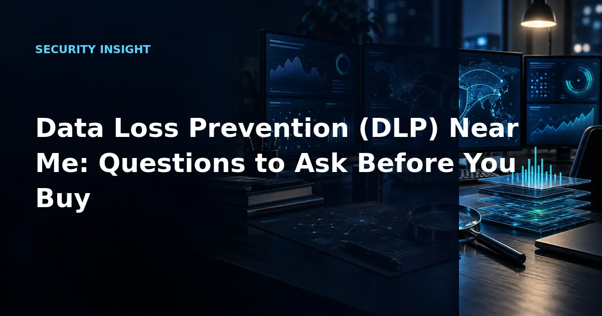 Data Loss Prevention (DLP) Near Me: Questions to Ask Before You Buy
