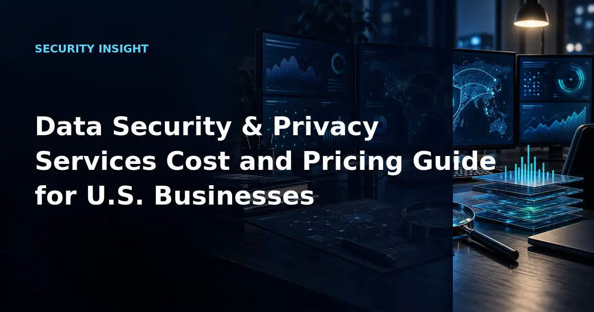Data Security & Privacy Services Cost and Pricing Guide for U.S. Businesses