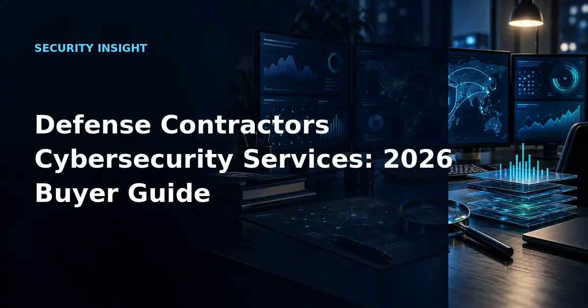 Defense Contractors Cybersecurity Services: 2026 Buyer Guide