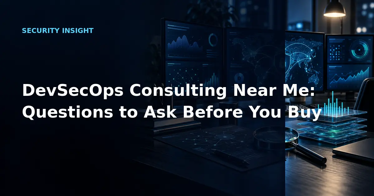 DevSecOps Consulting Near Me: Questions to Ask Before You Buy