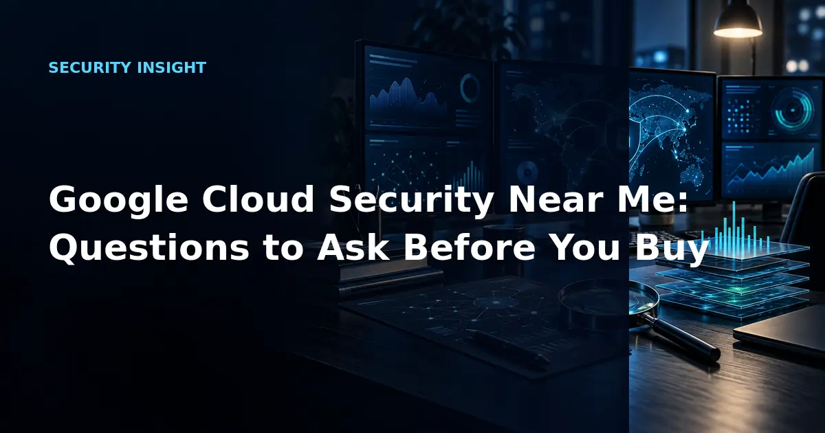 Google Cloud Security Near Me: Questions to Ask Before You Buy
