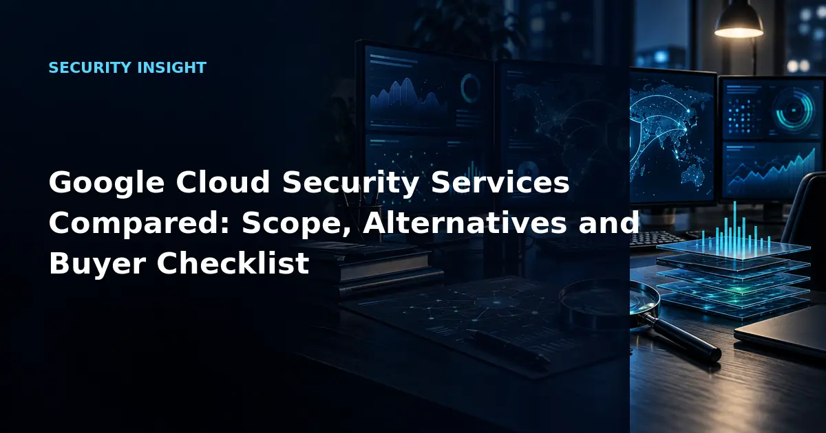 Google Cloud Security Services Compared: Scope, Alternatives and Buyer Checklist