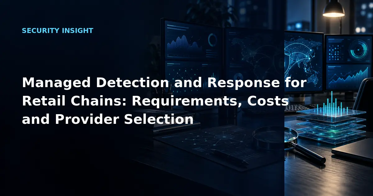 Managed Detection and Response for Retail Chains: Requirements, Costs and Provider
            Selection