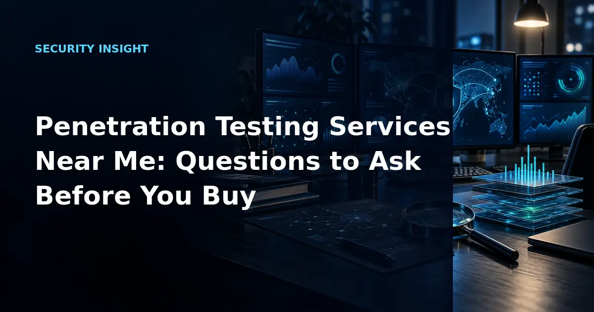 Penetration Testing Services Near Me: Questions to Ask Before You Buy