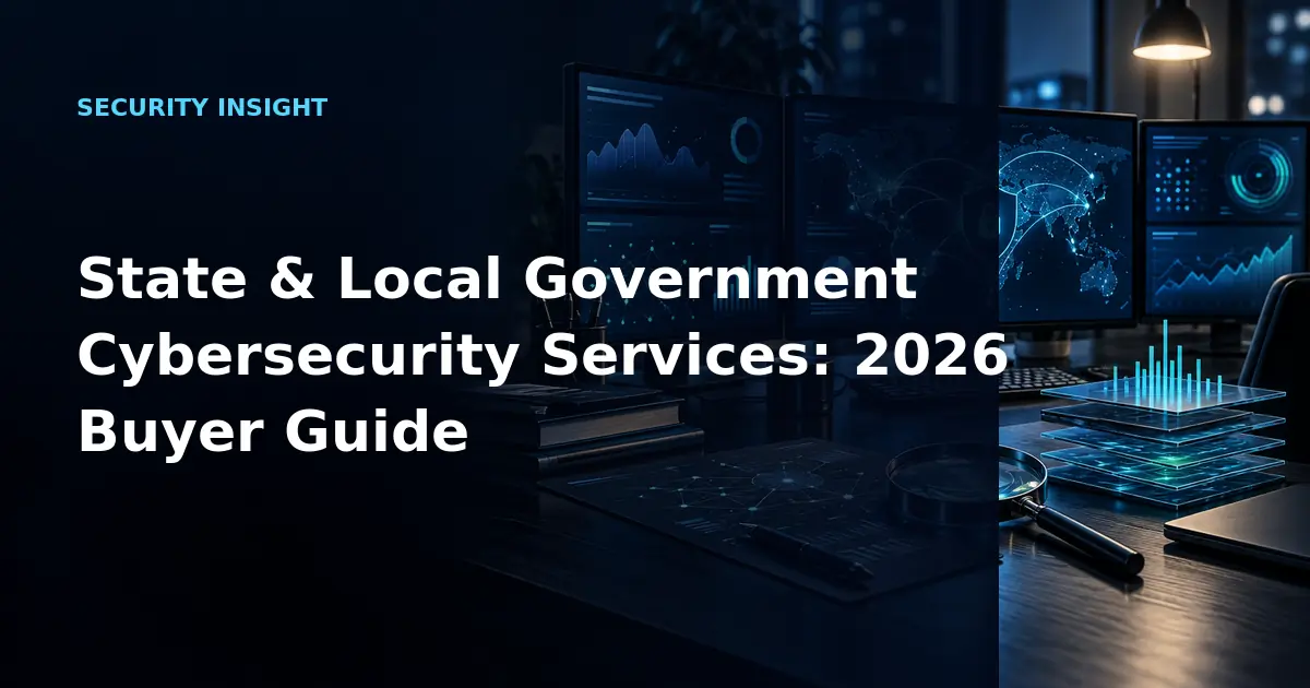 State & Local Government Cybersecurity Services: 2026 Buyer Guide