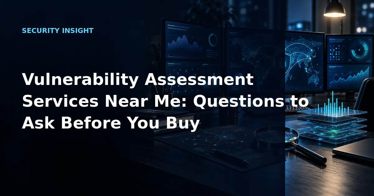 Vulnerability Assessment Services Near Me: Questions to Ask Before You Buy