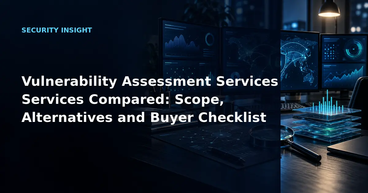 Vulnerability Assessment Services Services Compared: Scope, Alternatives and Buyer
            Checklist